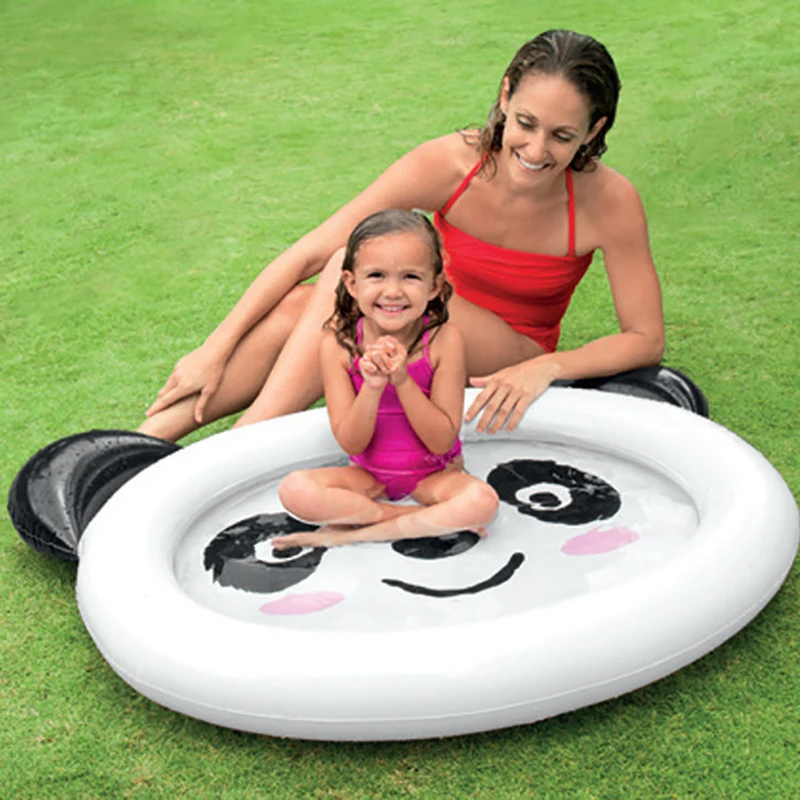 

Inflatable Swimming Pool Party game Kids Infant Indoor Large Plastic Water Sports Pool For Children Babies Kiddie Panda White