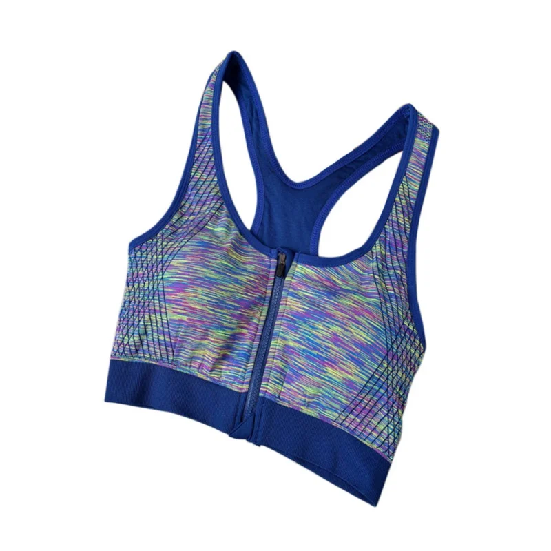 

Women Fitness Sports Bra Shockproof Yoga Running Sports Underwear Shockproof Zipper Sports Bra