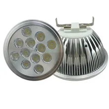 Светодиодный прожектор AR111 светодиодные лампы G53 12 W светодиодные лампы высокой мощности DC12V белый 1200lm комнатное светодиодное освещение RoHS CE