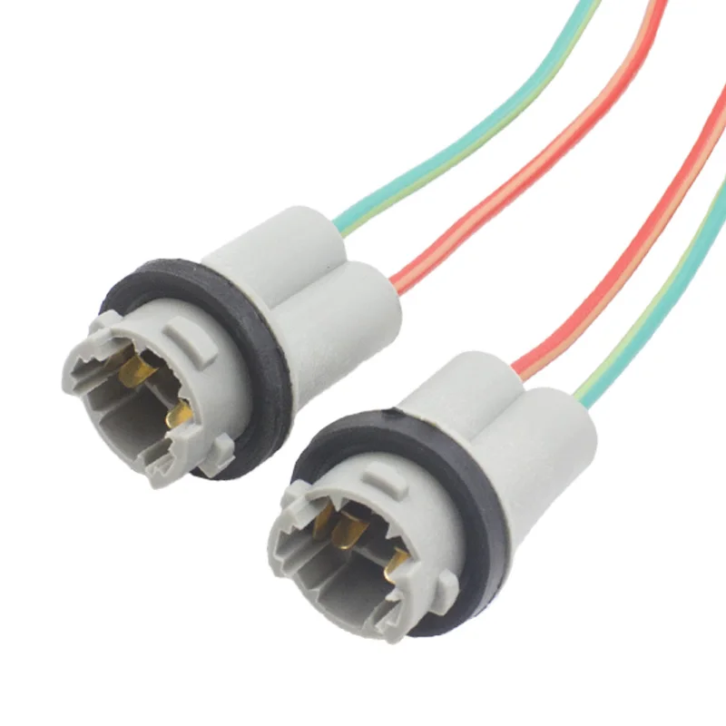 KELIMI 4 Pieces T10 W5W LED Light Wire Harness holder Connector t10 led Extension Adapters Socket Plug car styling lamp holder