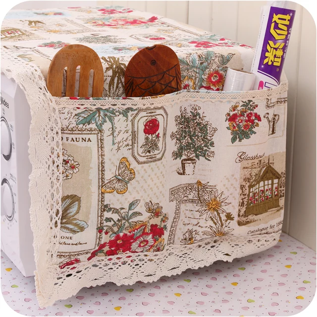 Cheap Microwave Oven Cover Set with 2 Pouch Dust Covers Dustproof Cotton Cloth Cover Home Kitchen Accessories Romantic Style Cleaner Cheap Microwave Oven Cover Set with 2 Pouch Dust Covers Dustproof Cotton Cloth Cover Home Kitchen Accessories Romantic Style Cleaner