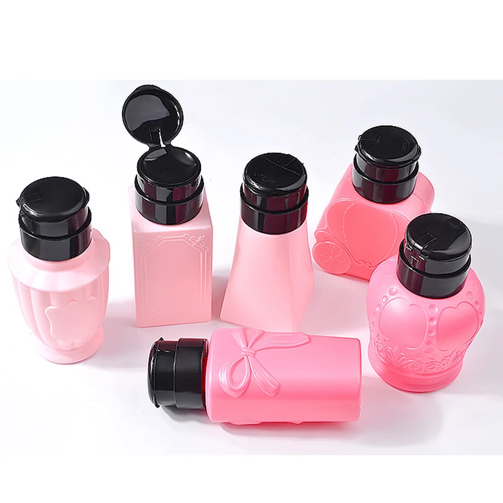1Pcs Empty Pump Bottle For Liquid Nail Polish Remover