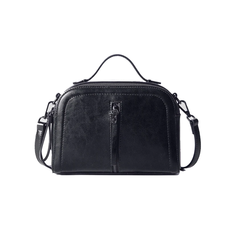 

Genuine Leather Women Cross Body Messenger Shoulder Handbag Ladies Luxury Tote Purse Natural Cowhide Female Top Handle Bag New