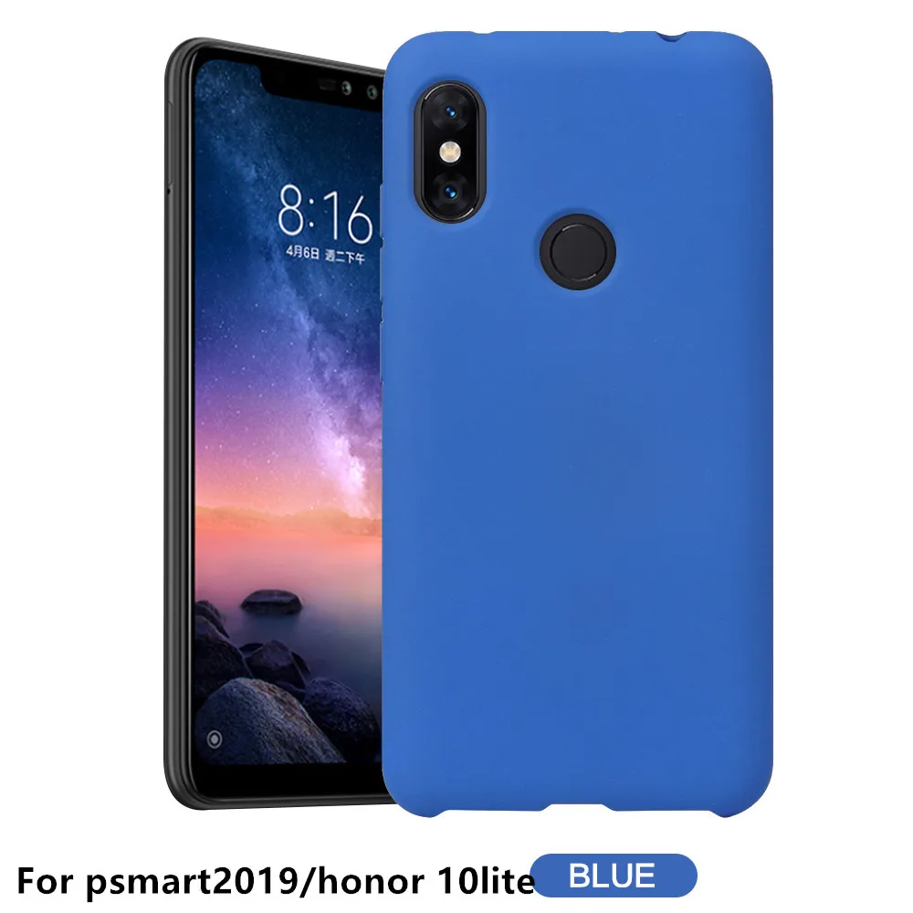 Chyi чехол для huawei p smart 2019 Роскошные официальный жидкий силиконовый раскладной