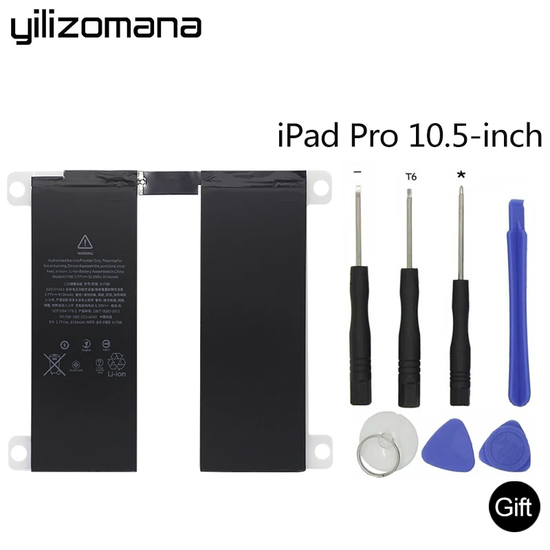 YILIZOMANA для iPad Pro 10,5 батарея 8134 мАч оригинальный запасной аккумулятор для iPad Pro 10,5 A1709 A1798 A1852 с инструментами