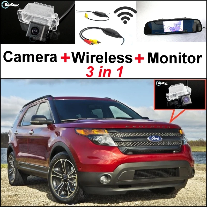 3 in1 Special WiFi Camera + Wireless Receiver + Mirror Monitor Back up