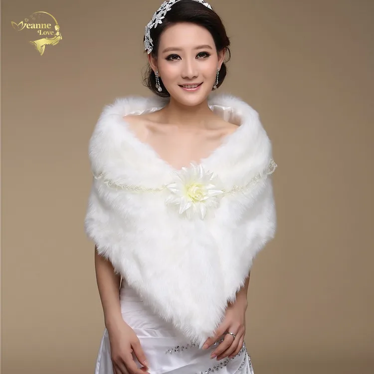 Горячая Распродажа Модный Элегантный Теплый Болеро из искусственного меха цвета