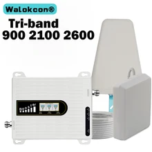 2019 New Amplifier 4g GSM Signal Booster 2G 3G 4G 900 2100 2600 70dB GSM UMTS LTE Tri Band Mobile Phone Repeater GSM 2g 3g 4g