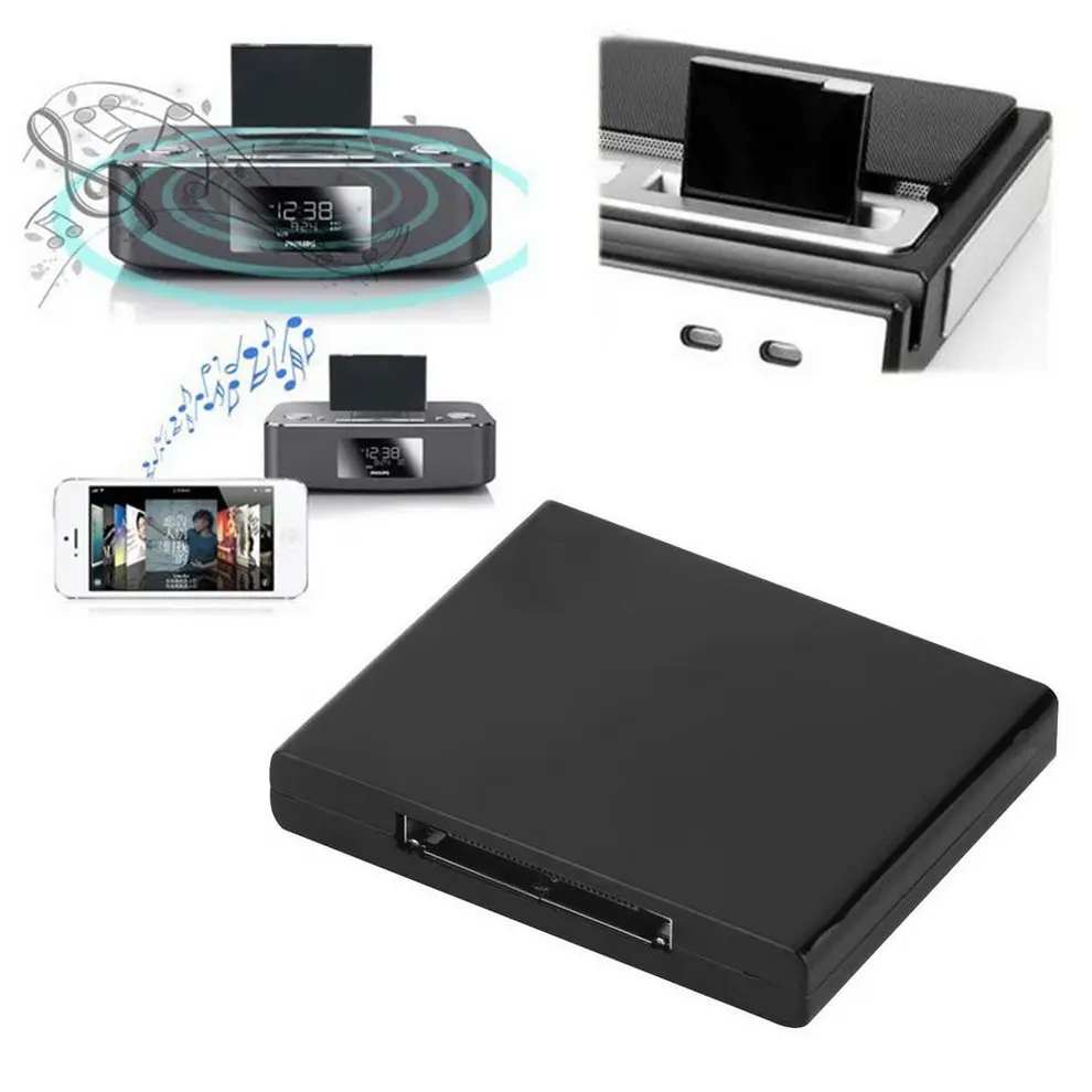 Bluetooth A2DP Music Receiver адаптер для iPod для iPhone 30Pin док Динамик