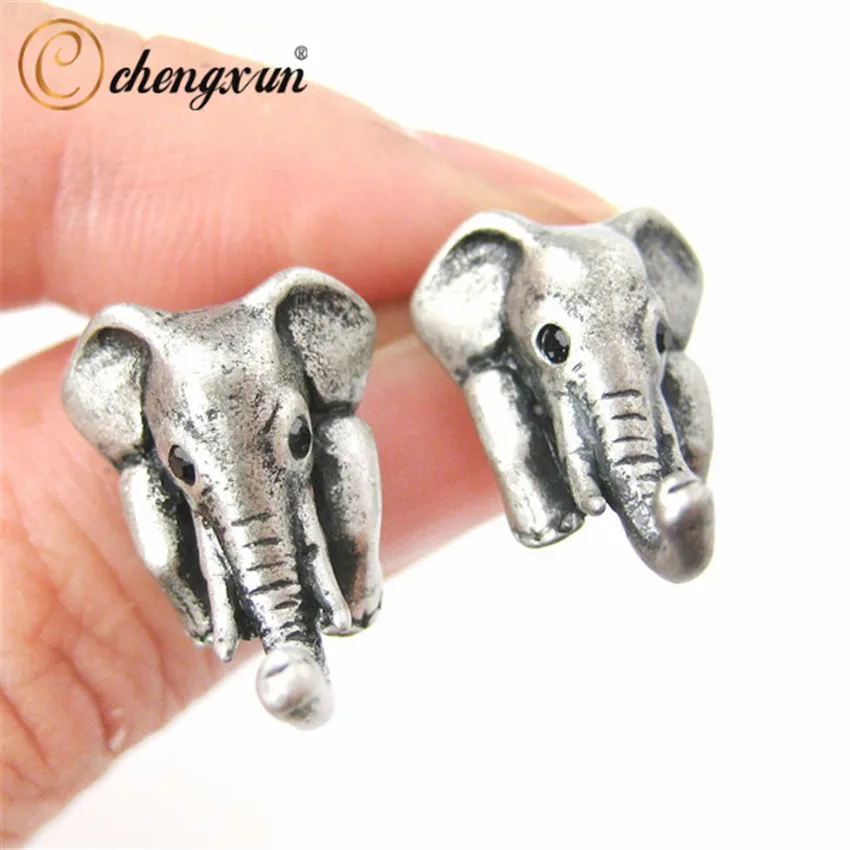 CHENGXUN 1 пара 3D серьги гвоздики с животными милые очаровательные детские в виде