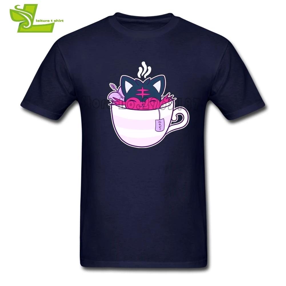 Litten Tea Anime Male T Shirt Cool Normal Loose Tops Boy Summer Round Neck Tees Dad New Arrival Unique Clothes T Shirts Aliexpress