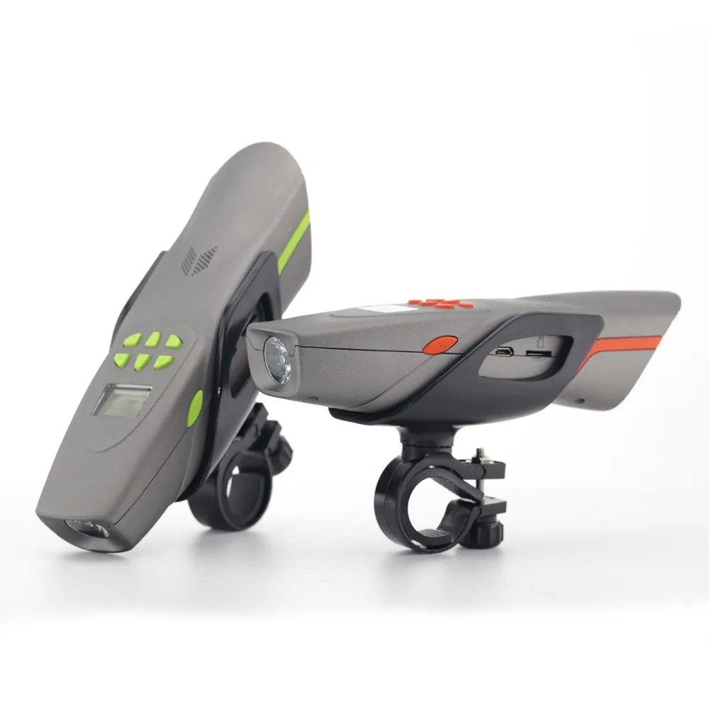

AV126B mountain bike audio bluetooth music hands-free call outdoor speaker with bike light FM radio MP3 honking