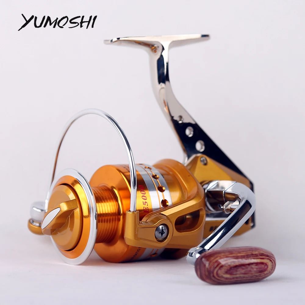 YUMOSHI Max Drag 13KG Spinning Fishing Reel Metal Main Body Metal Foot
