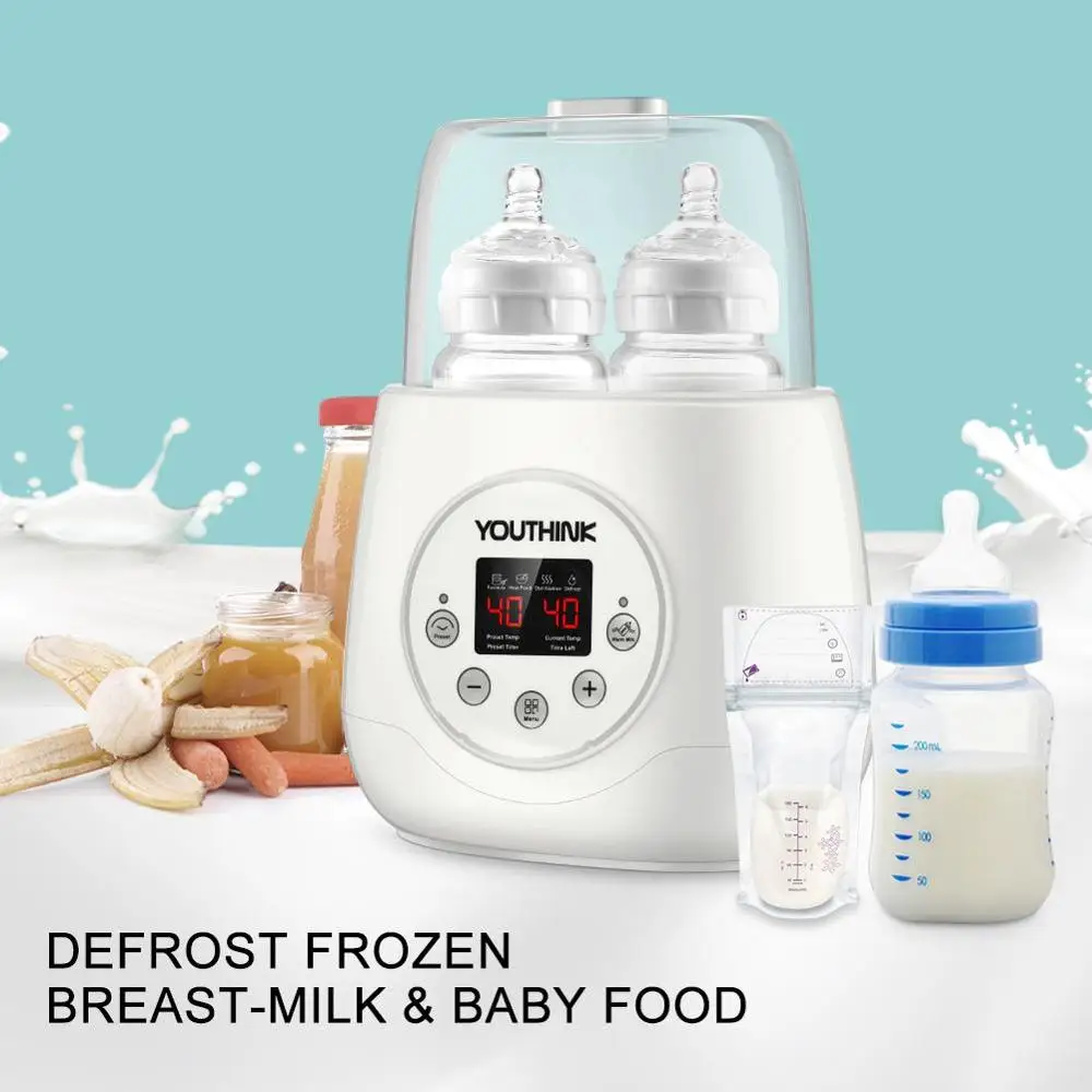 Многофункциональная 5 в 1 бутылочка для кормления ребенка, подогреватель молока и еды, Быстрая Двойная бутылочка для груди, Интеллектуальный Электрический стерилизатор BPA