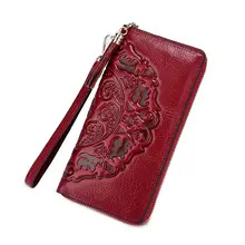 Genuine Leather Wallet Women Purse Wallet Female Credit Card Holder Clutch Money Bag Zipper Purses Red Genuine Leather Wallet Women Purse Wallet Female Credit Card Holder Clutch Money Bag Zipper Purses Red