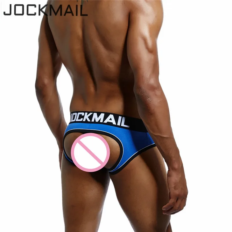 JOCKMAIL Брендовое сексуальное мужское нижнее белье трусы с открытой спиной