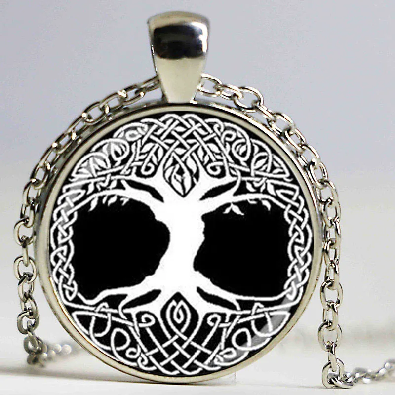 delicate tree of life pendant necklace ritual altar pendant medllion harmony peace growth symbol