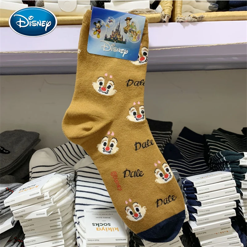 Disney носки с принтом женские для девочек милые Дональд Дак Микки Маусом детская