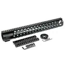 Magorui15 "дюймовый KEYMOD бесплатно поплавок Quad Rail тонкий Handguard w/дополнительные 13 слотов рельс секций