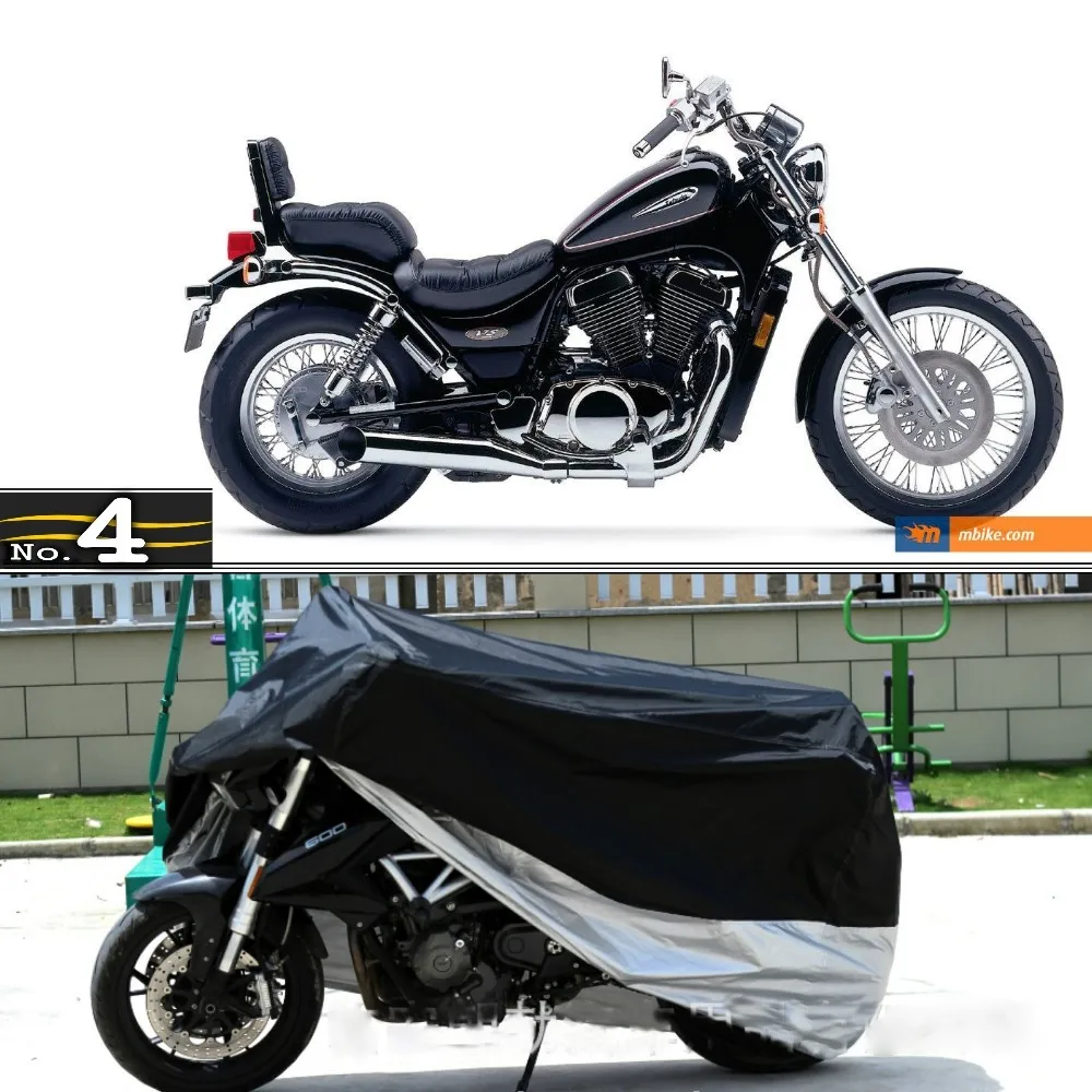 Мотоциклетный чехол для Suzuki VS 800 Intruder Водонепроницаемый УФ Защита от солнца/чехол для защиты от дождя из полиэфирной тафты