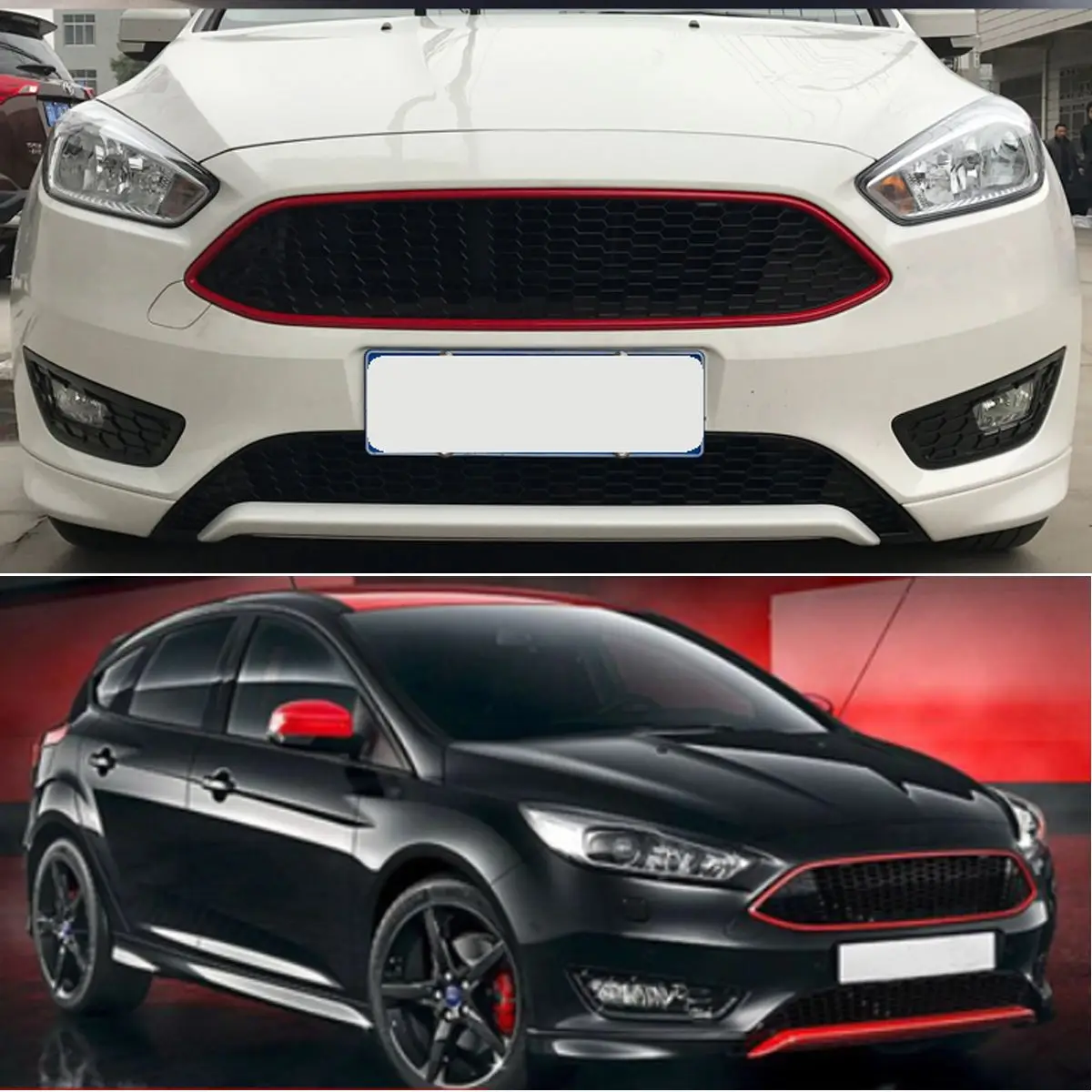 Spary Painted Honeycombed Nest Bee Grille Grill For Ford For Focus