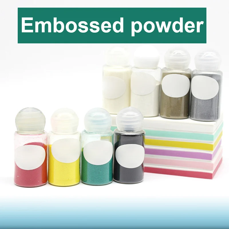 

High 1 Pcs Embossed Powder Pigment 10ml DIY Embossing Stamping Scrapbooking Craft UEJ