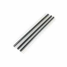 100 шт однорядные иглы штыревой штырь 1x40 p 40pin 2,54 мм Шаг Прямой Оптом