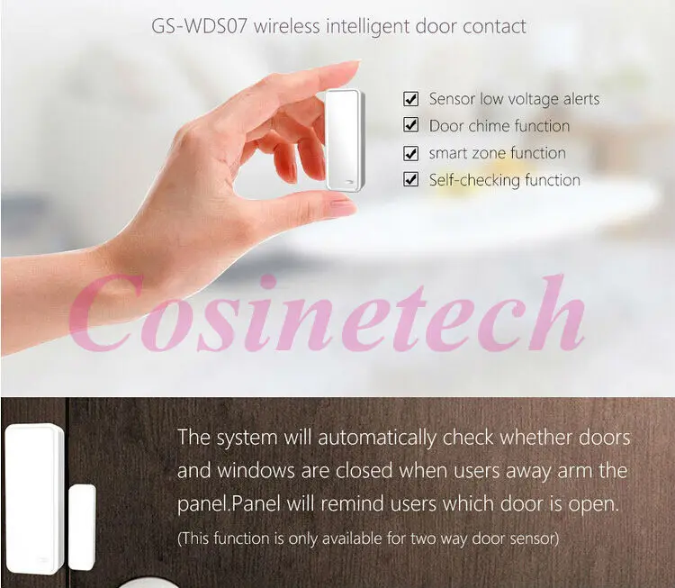 

10 PCS Original G90B door sensor, new two-way door magent sensor WSD07 door alarm for Golden Security WIFI GSM alarm system