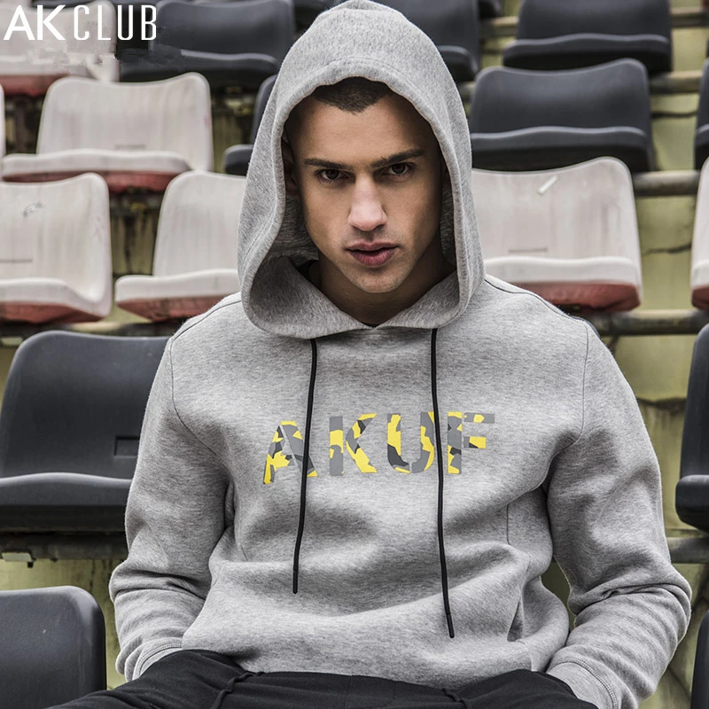 АК-клуб Толстовка Для мужчин камуфляж Письмо печати с капюшоном Urban Функция серии
