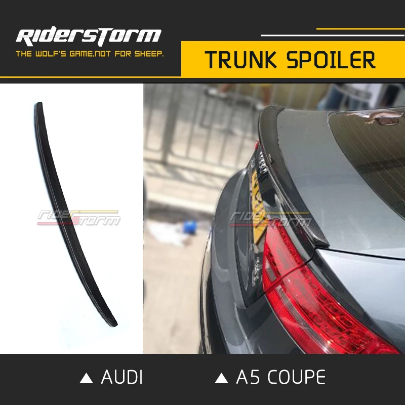 

S Design Auto Parts Motor Rear Trunk Spoiler Wing for Audi A5 Coupe 2-Door Only 2010-2016 Tuning Car High Quality Performance