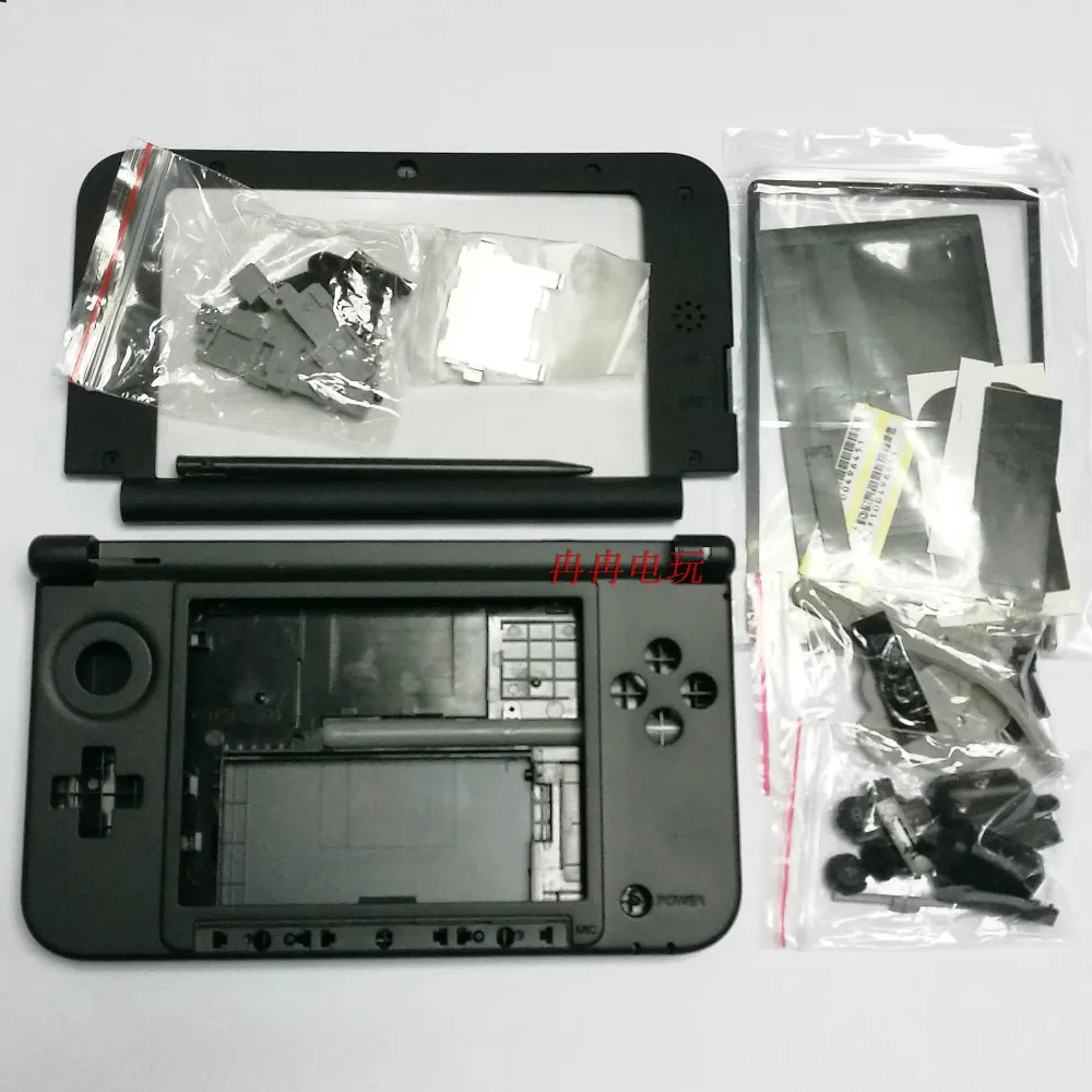 Черный чехол для игровой консоли 3DS XL/LL Сменный Чехол с полным корпусом и кнопками