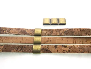 

10pcs For 10mm Flat cord 3 Strand flat leather bracelet findings separator connectors Antique Brass Jewelry FindingsD-1-10-9