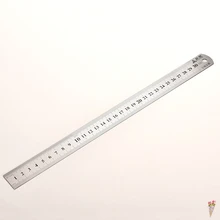 Швейная Лапка для шитья 30 см из нержавеющей стали, металлическая прямая Линейка, инструмент, прецизионный двухсторонний измерительный инструмент