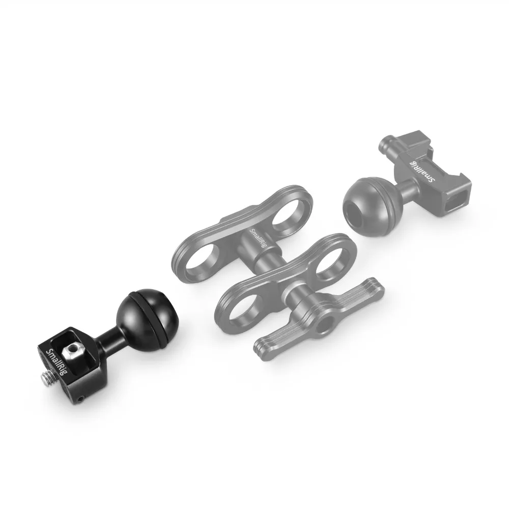 SmallRig двойная DSLR сферическая головка с камерой Rig с 1/4 резьбой для Magic Arm DIY камера Rig 2132