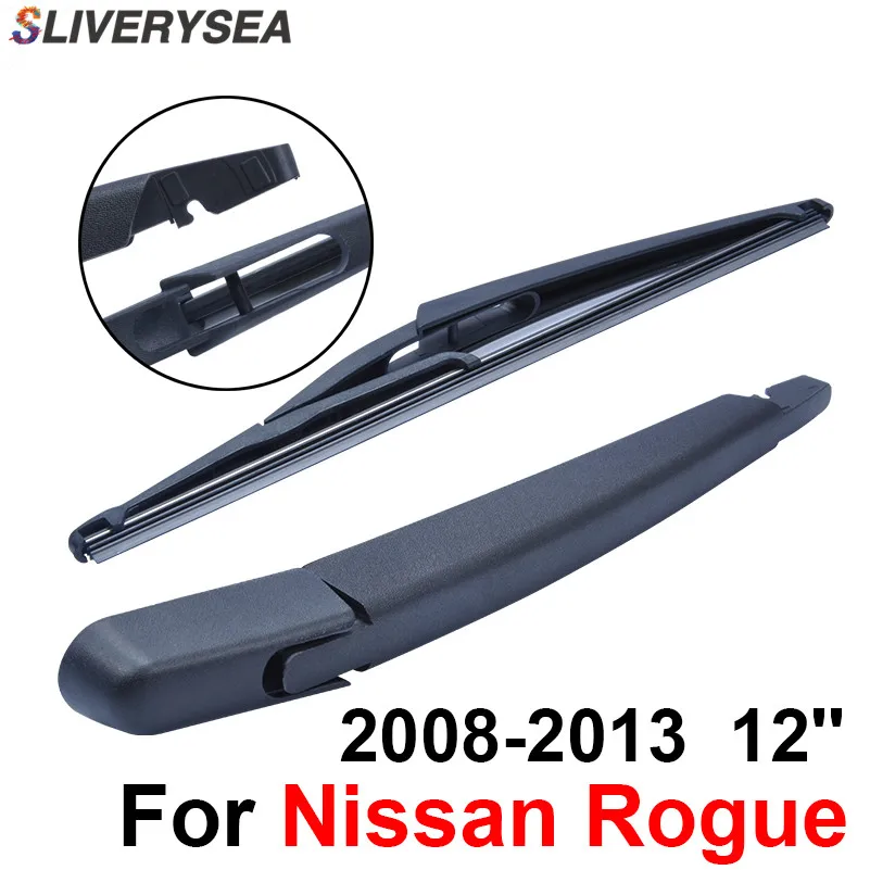 SLIVERYSEA Rear Windscreen Wiper and Arm For Nissan Rogue 2008 2013 12