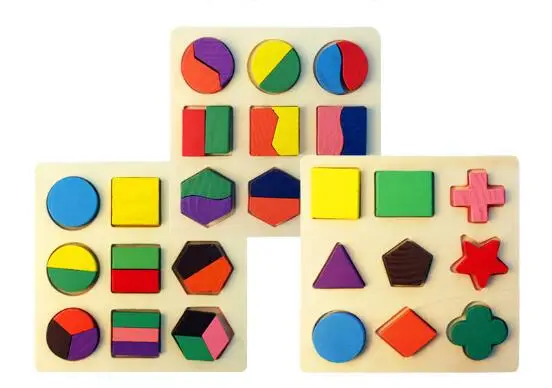 Детские деревянные Обучающие геометрические развивающие игрушки геометрическая форма головоломки раннего обучения игрушки для детей GYH