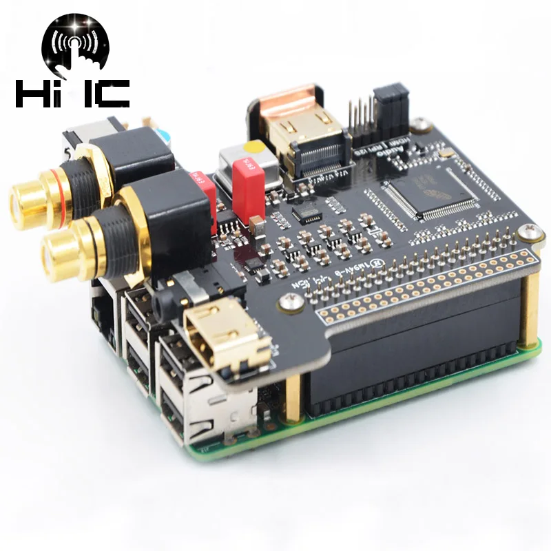 Малина Pi X4000 ES9018K2M hifi плеер ЦАП Плата расширения HDMI I2S для Raspberry 3 Модель