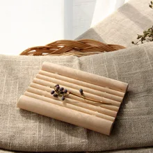 Бамбуковый плот Стиль мыльница Деревянный Мыльница Держатель W8726