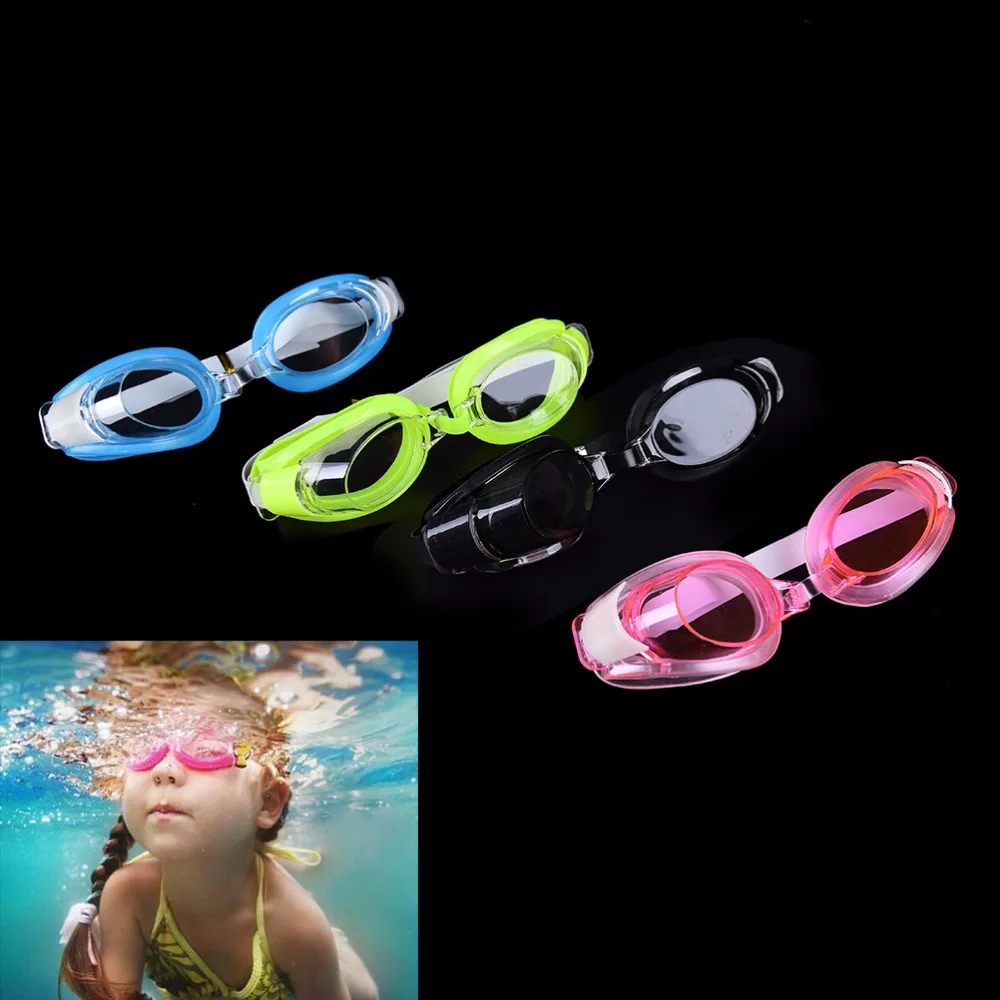 Регулируемые Детские Водонепроницаемые Силиконовые противотуманные УФ-защитные очки для плавания, очки, очки, 4 цвета