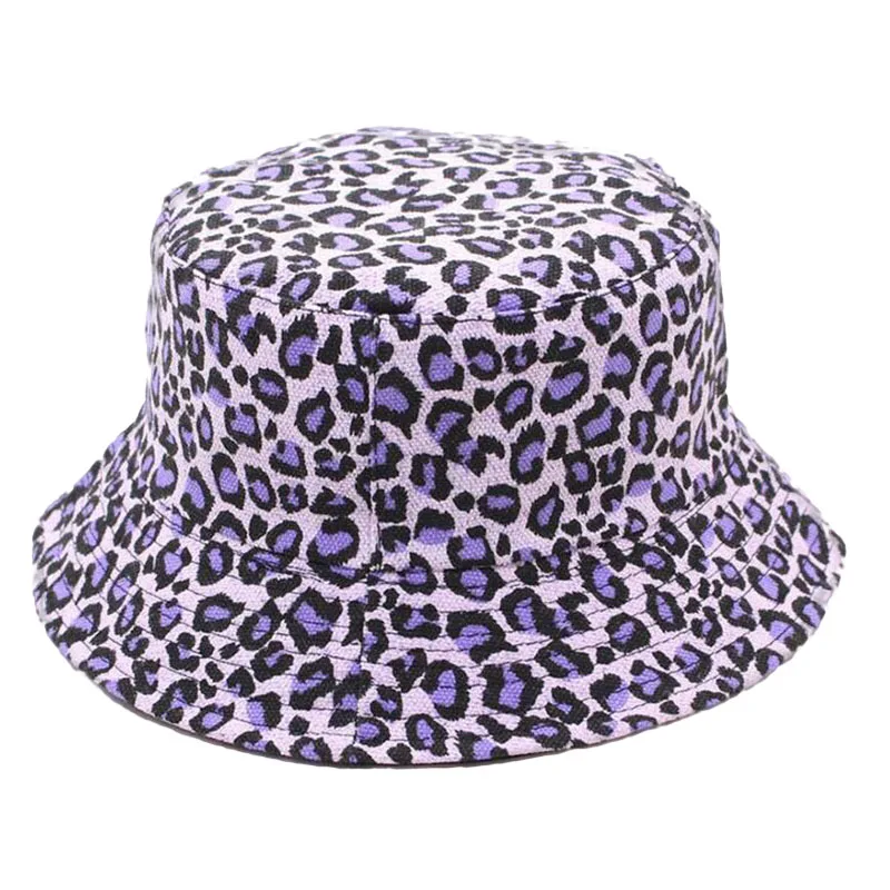 HANGYUNXUANHAO New Fashion Leopard Print Bucket Hat Fisherman Hat Outdoor Travel Hat Sun Cap Hats for Men and Women