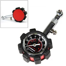 Автоматический измерительный инструмент черный красный измерительный прибор для автомобиля Манометр Универсальный Автомобиль Мотоцикл велосипед