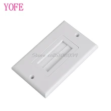Щетка настенная пластина 1 одинарная щетина порт вставка крышка розетка Монтажная панель S08 и Прямая поставка