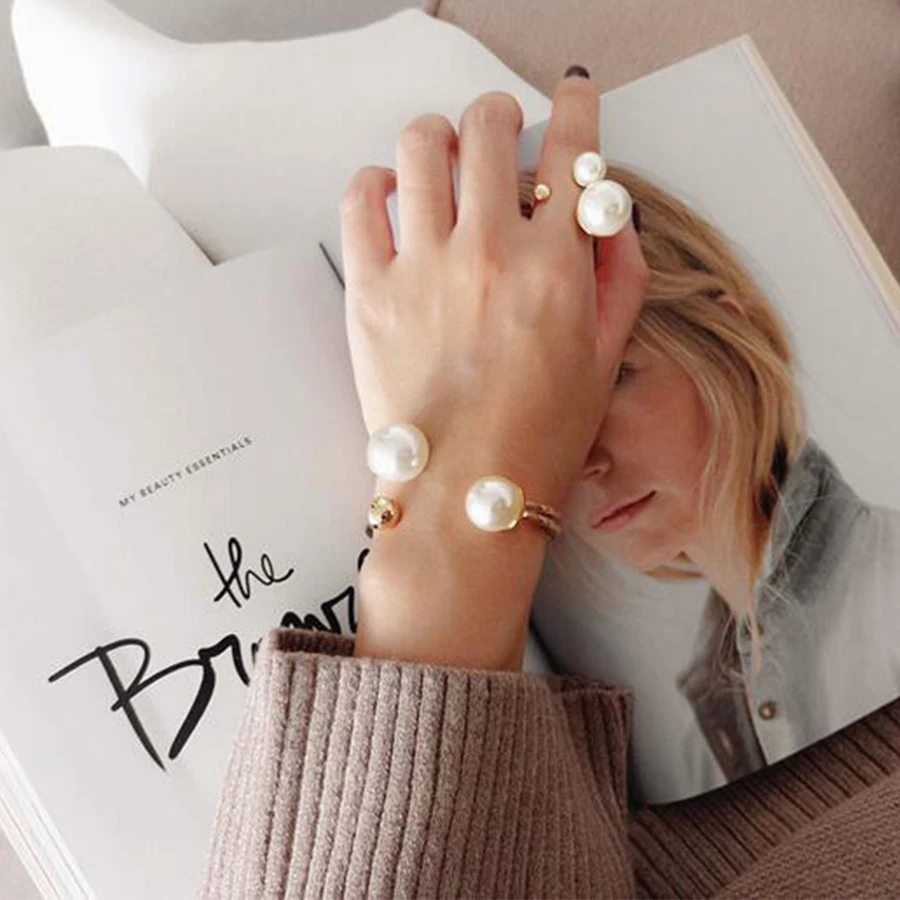 New Wedding Jewelry Gold/Silver Plated Open Cuff Bracelets for Women