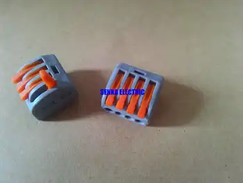 

New 4 pin 222-414/PCT-214 AWG28-12 universal compact wiring connectors conductor terminal block with level