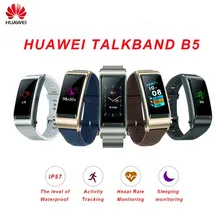 huawei TalkBand B5 Talk Band Bluetooth умный Браслет носимые спортивные Напульсники сенсорный AMOLED экран вызов наушники группа