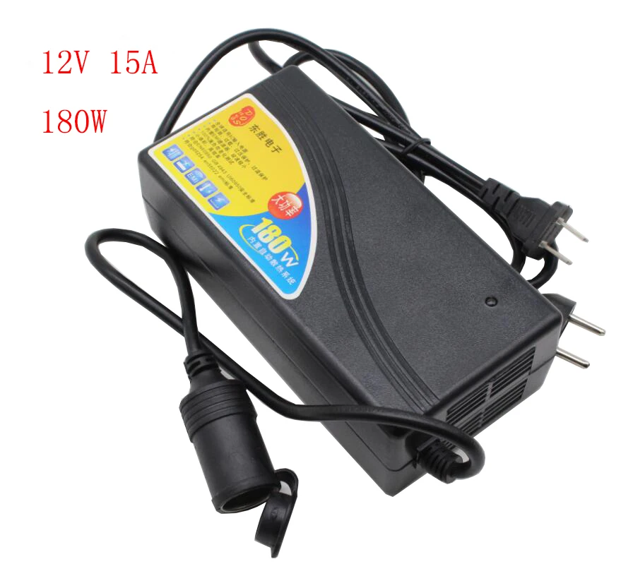 180W Car Adapter 12V 15A Power Converter ac 220v(100~250v) input dc 12V  output