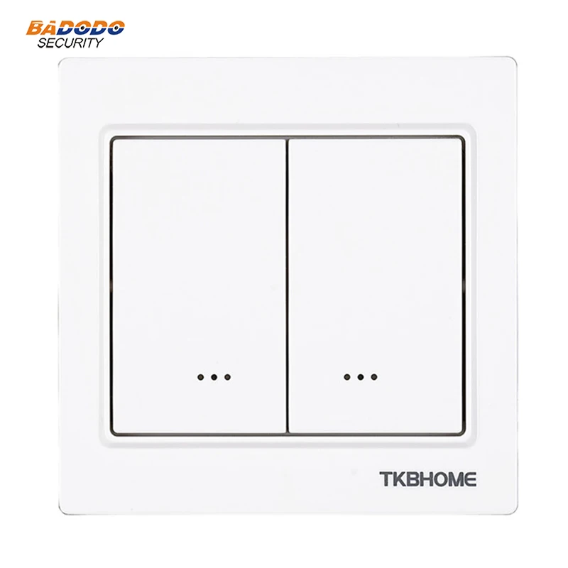 Z WAVE Plus TKB Home TZ56D двойной настенный переключатель включения/выключения (3 провода) с