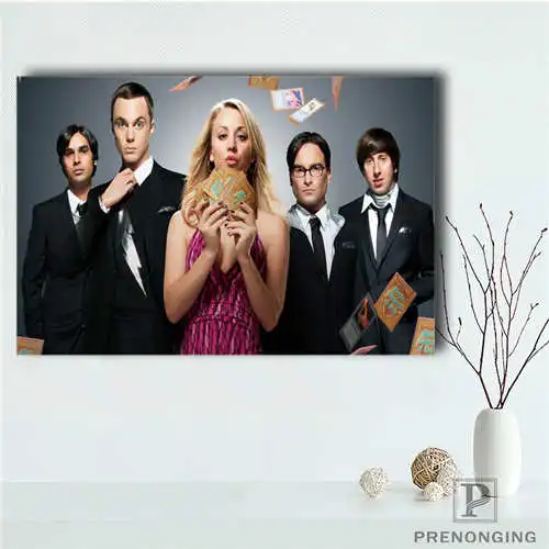 На заказ the-big-bang-theory (2) Печатный постер ткань стены художественные картины для