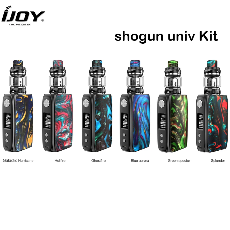 Оригинал IJOY Shogun Univ комплект 180 Вт Shogun Univ Mod коробка с Катана Танк Fit KM1/DM-M2 катушки электронная сигарета комплект для электронной сигареты