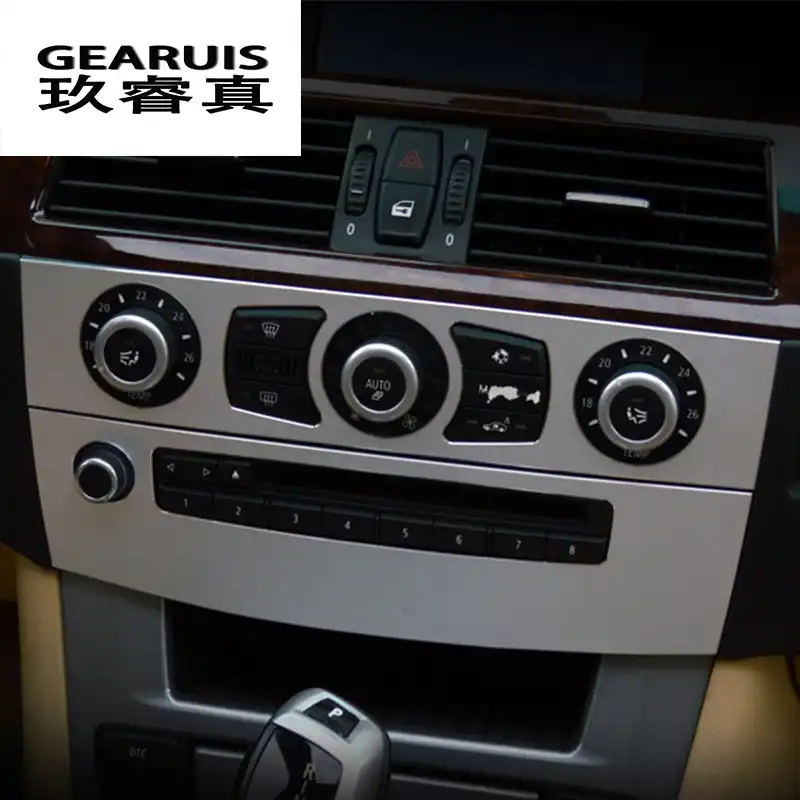 Para BMW 5 Series E60 E61 2005-2010 De Fibra De Carbono Salida de Aire Interior Recortar Calcomanía
